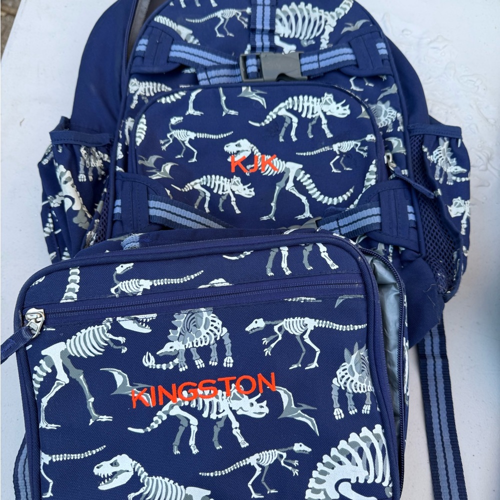 Pottery Barn Kids Dinosaur Backpack Set